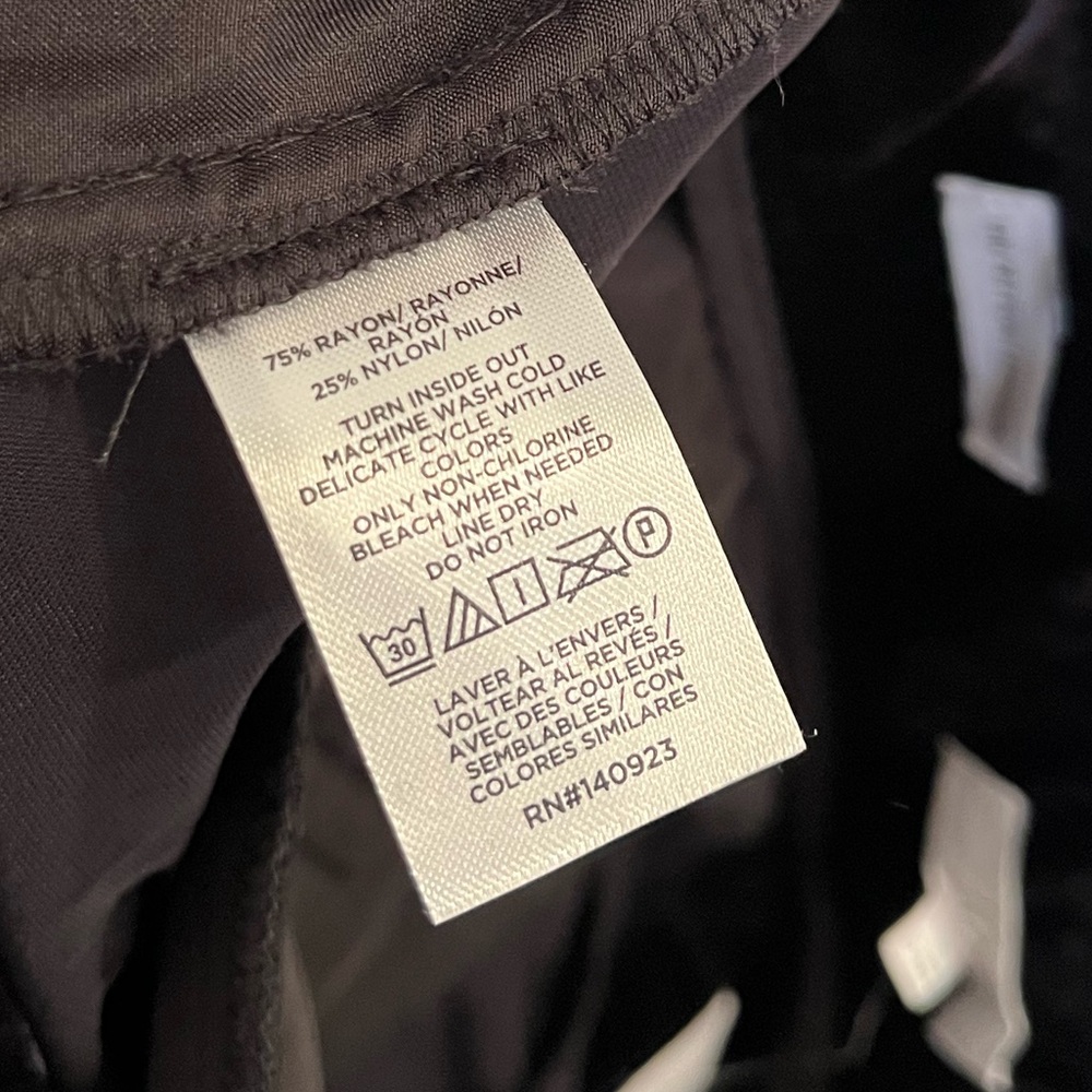 NWT Loft Peyton Velvet Trousers Black Wide Leg 10 - Picture 11 of 11